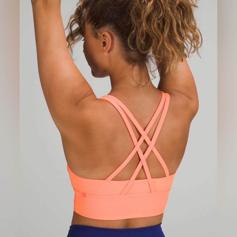 Lululemon Energy Longline Bra Ribbed Luxtreme *Medium Support, B-D Cups Size 6 - Picture 2 of 6